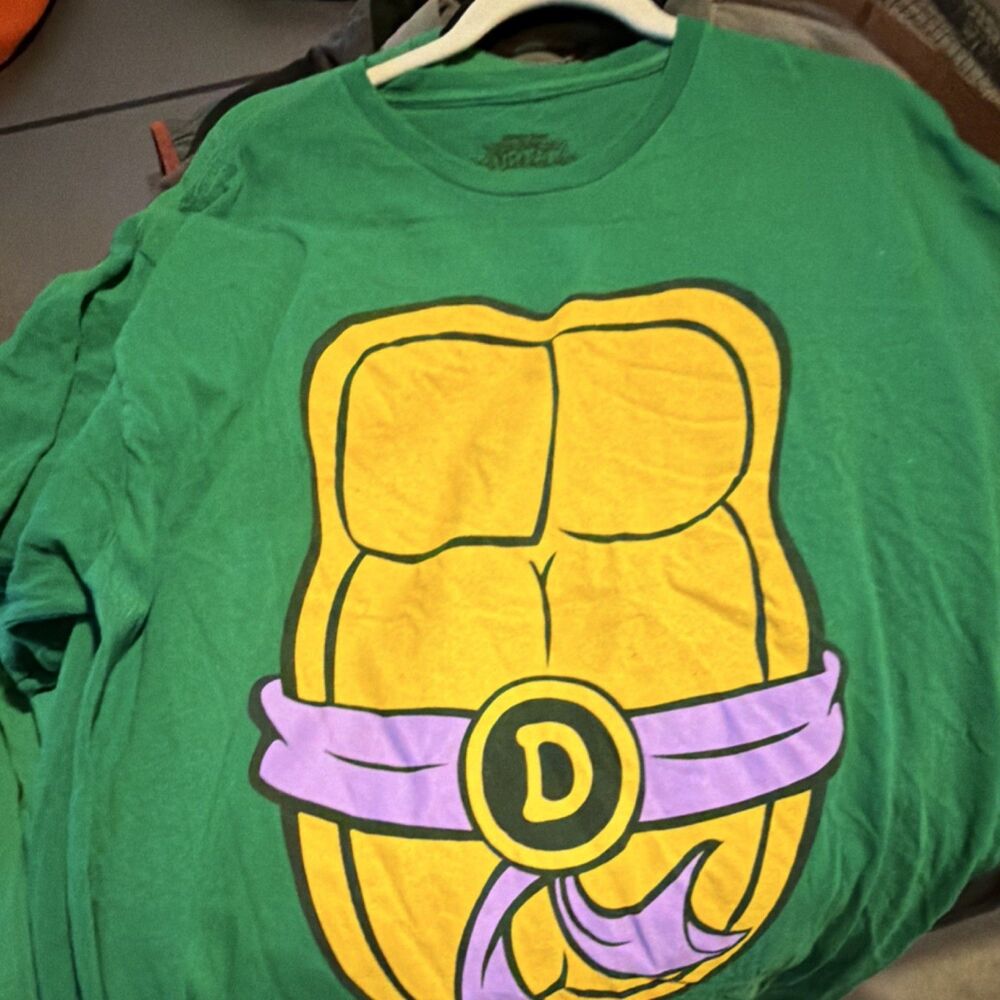 Nickelodeon Teenage Mutant Ninja Turtles Donatello Costume T-Shirt Green XXL